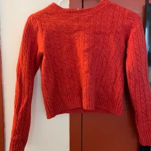 Vintage cropped y2k j crew sweater
